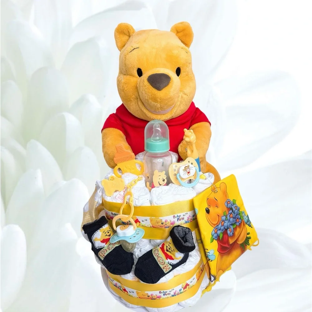 Winnie the Pooh Diaper Cake, Baby Shower Gift